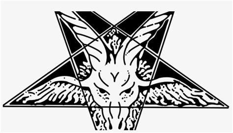 Drawing Pentagram Black And White - Goat Pentagram Png Transparent PNG ...