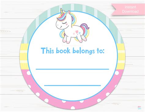 Book Stickers This Book Belongs to Stickers Bookplate | Etsy