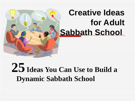 25 Creative Ideas for Sabbath School by Nickilincha - Issuu