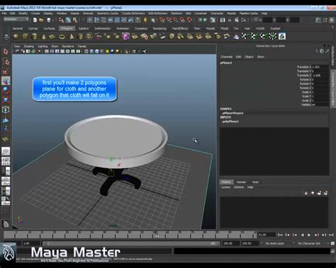 Maya Master: Random Tutorials : How to make cloth in Autodesk Maya 2013