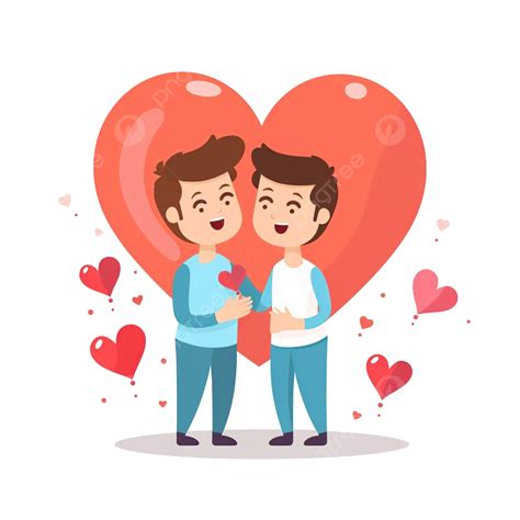 Gay Couple In Love And Heart, Man, Gay, Happy PNG Transparent Image and Clipart for Free Download