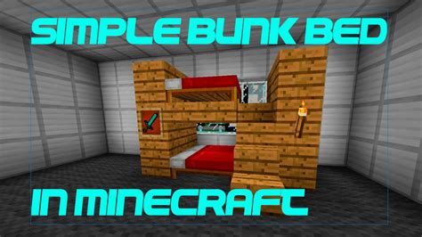 How To Build A Bunk Bed Minecraft - Bunk Bed Idea