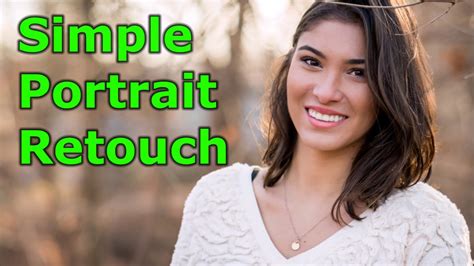 Simple Portrait Retouch in Lightroom - YouTube