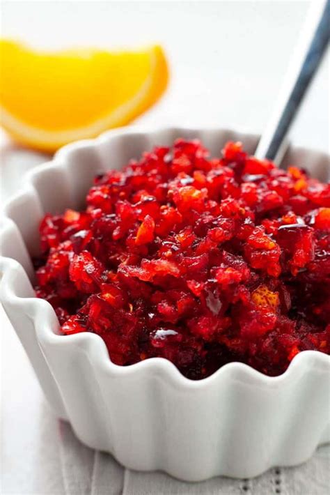 Fresh Cranberry Orange Relish | Foodtasia