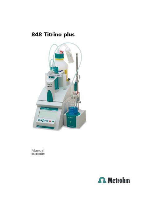 848 Titrino Plus Manual | PDF | Usb | Electrical Connector