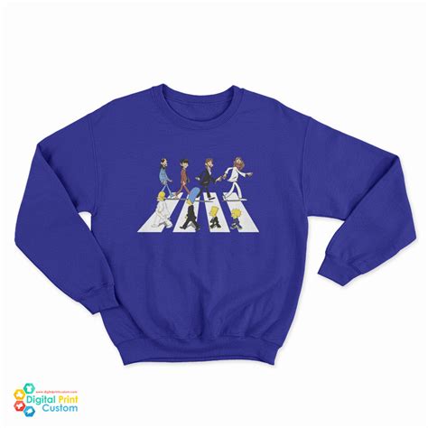 Simpsons Abbey Road The Beatles Parody Sweatshirt For UNISEX