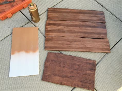 How to create a fake wood grain effect haunted trail | Fake wood, Faux wood paint, Painting fake ...