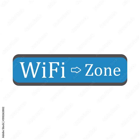 Wifi zone sign. Vector illustration of a location symbol. Stock Illustration | Adobe Stock