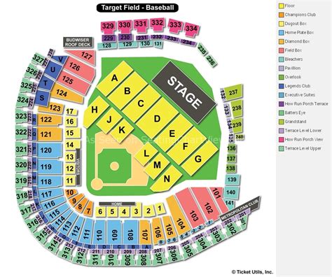 Minnesota Twins Target Field Seating Chart | Brokeasshome.com