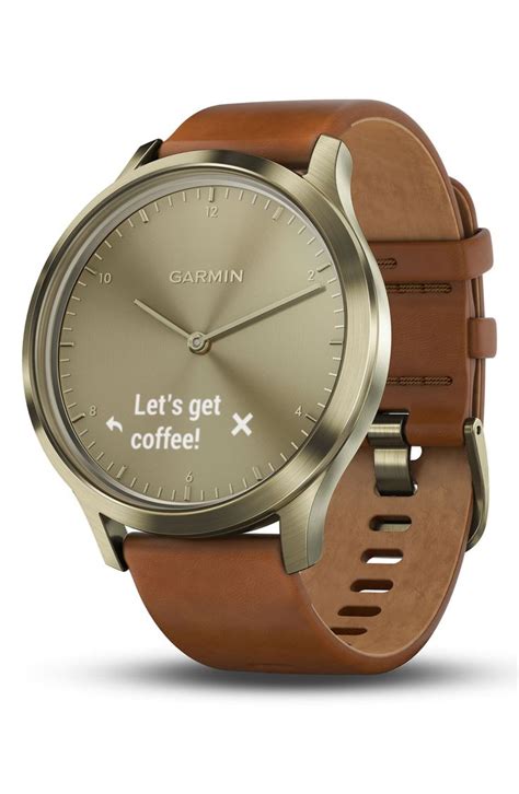 Garmin Vivomove Hr Hybrid Smart Watch, 43Mm | Leather, Fitness watches ...