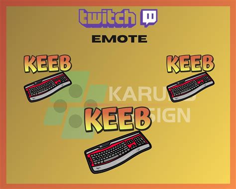 1 Twitch Emote, Keeb Keyboard Emote, Keeb Emote, Funny Emote, Keyboard Emote, for Streamers ...