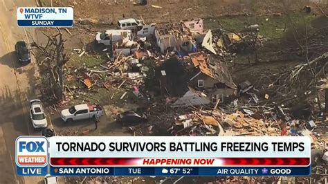 Tennessee tornado survivors battle freezing temperatures as recovery ...