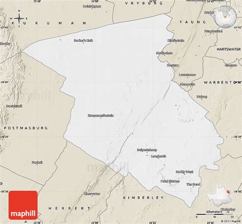 Classic Style Map of BARKLY WEST