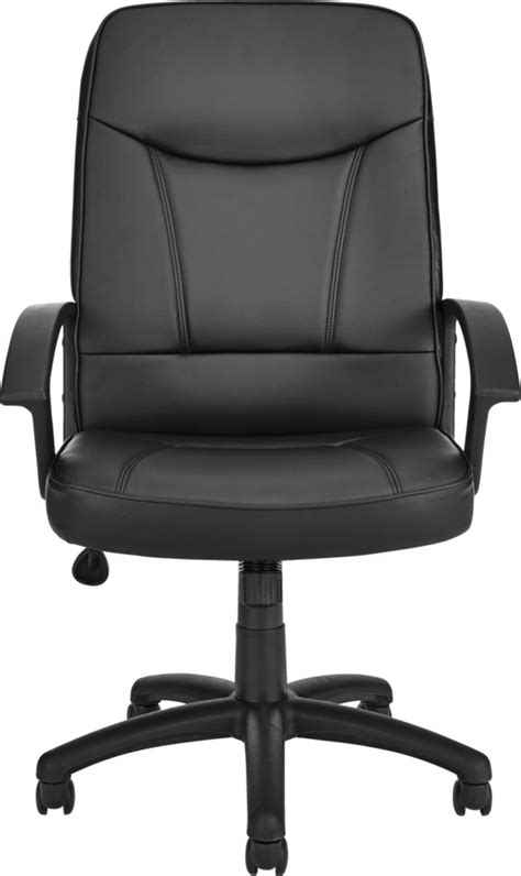 For Living PU Leather Height Adjustable Executive Swivel Office/Desk Chair, Black | Canadian Tire