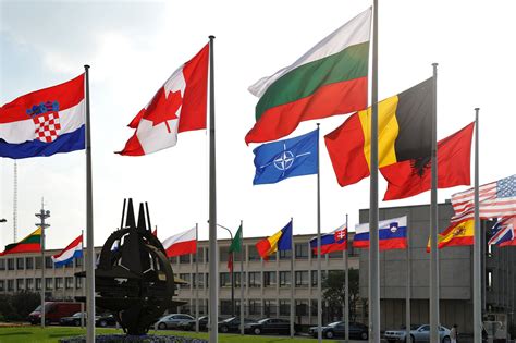 Alliance of flags | Flags of member countries at NATO headqu… | Flickr