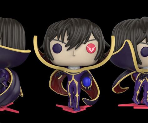 ArtStation - Code Geass Lelouch ZERO funko POP fanart ~digital .stl files~ | Resources