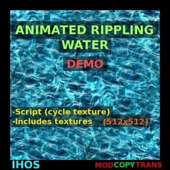 Second Life Marketplace - (DEMO) Animated Rippling Water01