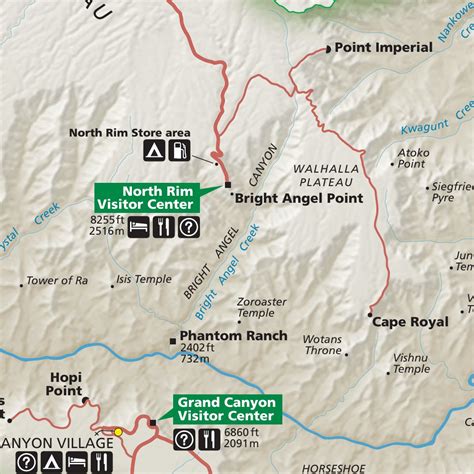 Grand Canyon National Park map by US National Park Service | Avenza Maps