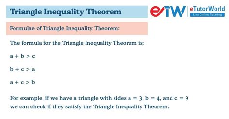 Triangle Inequality Theorem: Formula, Derivation, Applications, FAQs