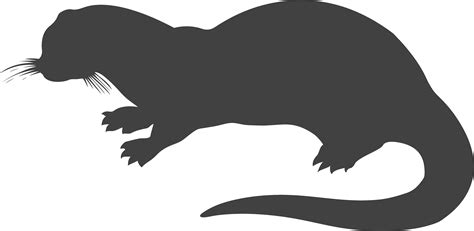 Silhouette Of Otter Clipart - Full Size Clipart (#1977457) - PinClipart