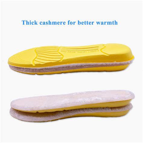 Winter Warm Heated Insoles Soles For Shoes Soft Thick Pad Warm Insoles Cashmere Thermal Insoles ...