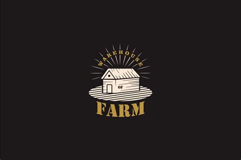 Warehouse Logo Design with Vintage Style Graphic by Bayu_PJ · Creative Fabrica