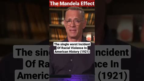 Is Tom Hanks Experiencing Mandela Effect or a Whitewashing of history? #mandelaeffect – Mandela ...