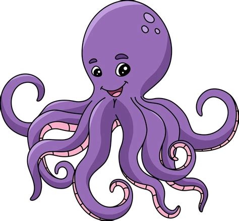 Octopus Cartoon Colored Clipart Illustration in 2022 | Clip art, Illustration, Cartoon