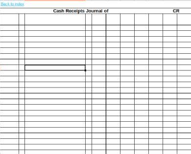 17+ Cash Receipts Journal Template Excel | DocTemplates