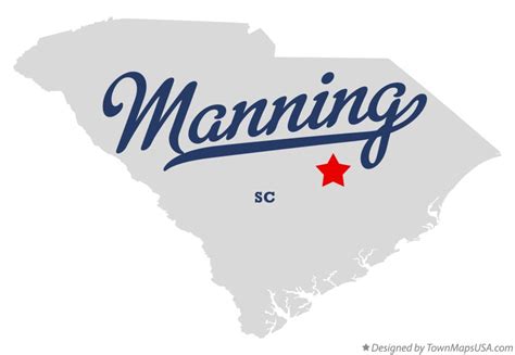 Map of Manning, SC, South Carolina