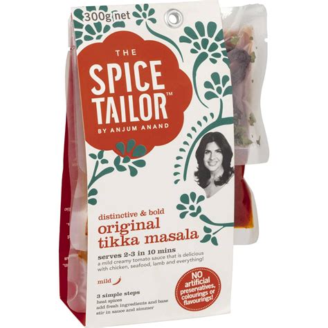 Calories in The Spice Tailor Original Tikka Masala calcount