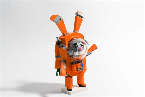 Astro Rabbit | Joffre Bricks | Flickr Orange Brick, Lego Animals, Silly ...