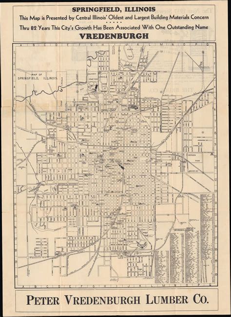 Map of Springfield, Illinois.: Geographicus Rare Antique Maps