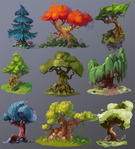 ArtStation - Explore | Tree sketches, Environment concept art, Game concept art