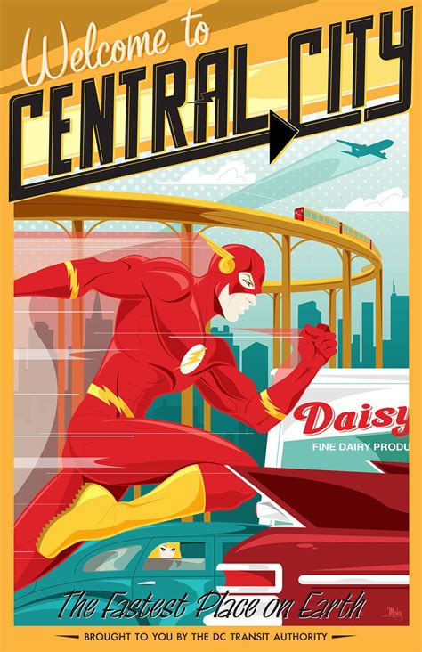 Welcome to Central City | Central city, Travel posters, Superhero comic