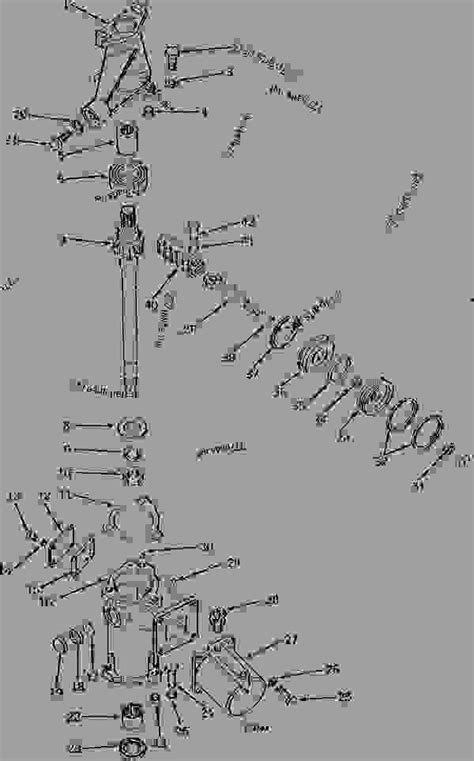 POWER STEERING RACK AND PINION ASSEMBLY [02B01] - TRACTOR John Deere 1010 - TRACTOR - 1010 ...