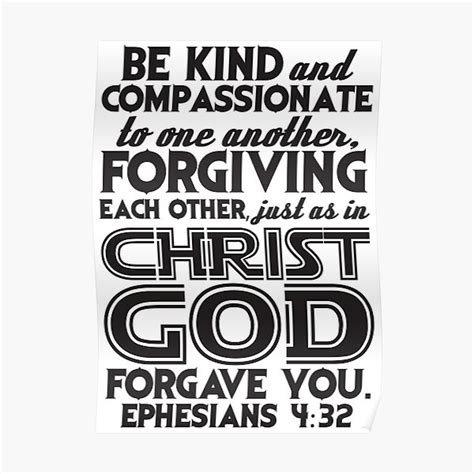 "Ephesians 4:32" Poster for Sale by plushism | Redbubble