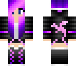 Purple Dragon Girl | Minecraft Skin