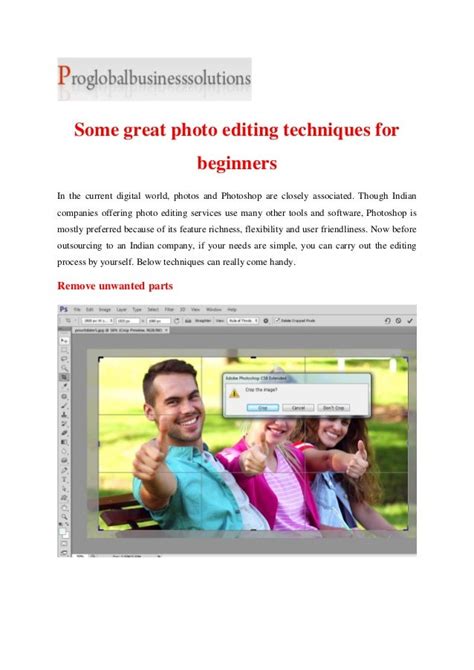 Some great photo editing techniques for beginners