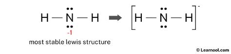 NH2- Lewis structure - Learnool