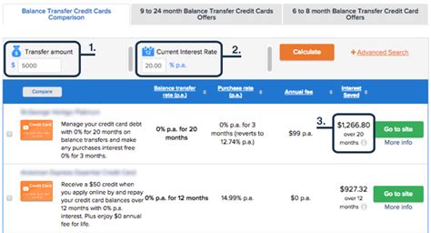 Credit Card Balance Transfer Calculator | Credit Card Finder