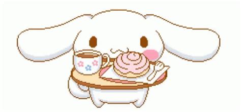 Cinnamoroll Sipping Milk Cupcake GIF | GIFDB.com