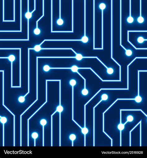 Circuit Board Pattern Blue