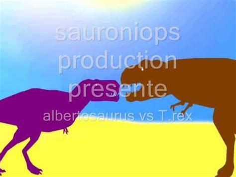 albertosaurus vs T rex - YouTube