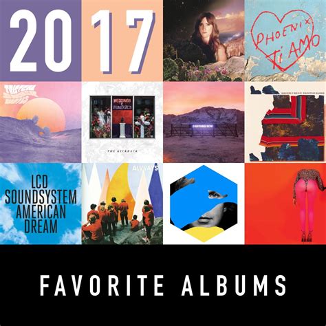 2017 Favorite Albums – Monthly Mix