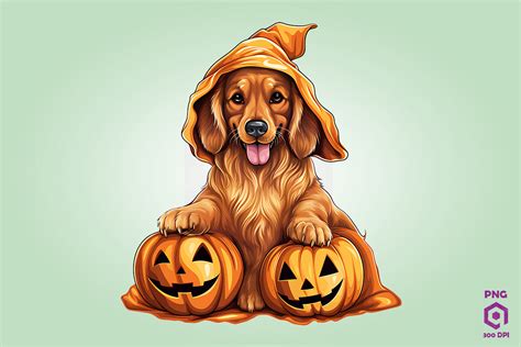 Trick or Treat Golden Retriever Dog Graphic by Quoteer · Creative Fabrica