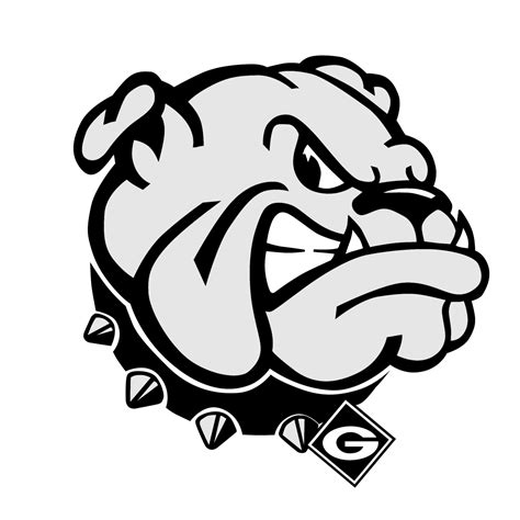 Georgia Bulldogs Logo Black and White – Brands Logos