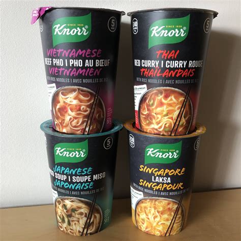 Knorr Noodle Cups Singapore Laksa, Thai Red Curry,, 41% OFF