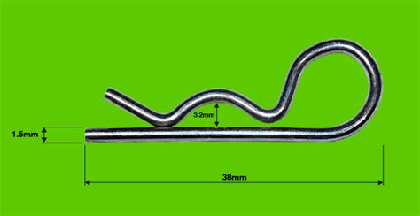 8mm R Clip - Clp047 - R Clips - Fasteners - Workshop - These Bzp R Clips Are Used in Many Places on