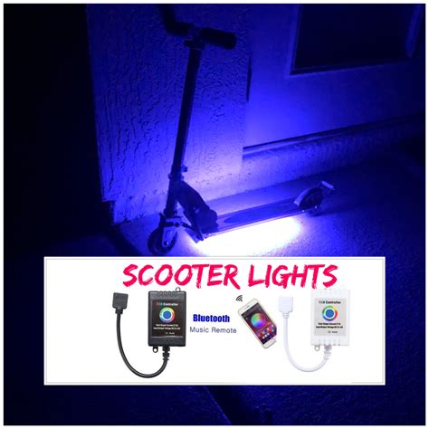 Bluetooth Controlled LED Light Kit For Scooters, 16 Million Colors ...